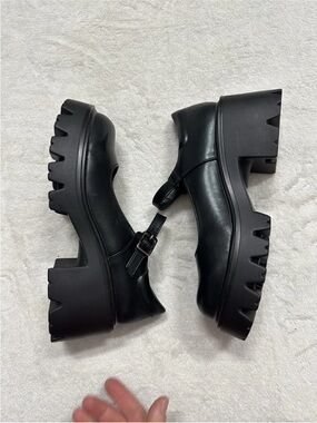 BURUDANI Womens Ballet Mary Jane Platform Shoes Size 6.5 New